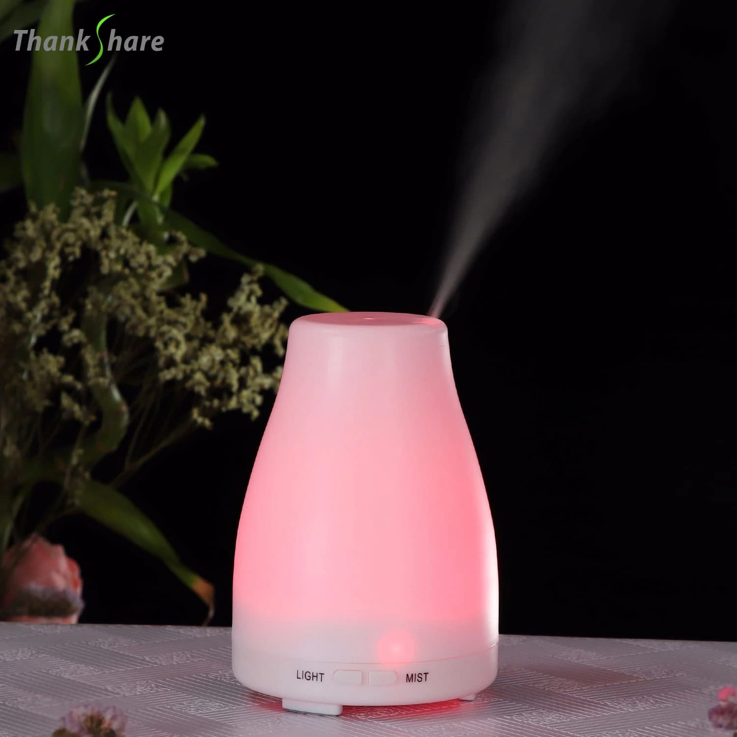 Thankshare Aromatherapie Diffuser Luchtbevochtiger Demper Aroma Machine Essentiële Olie Ultrasone Mist Maker Led Nachtlampje Thuis