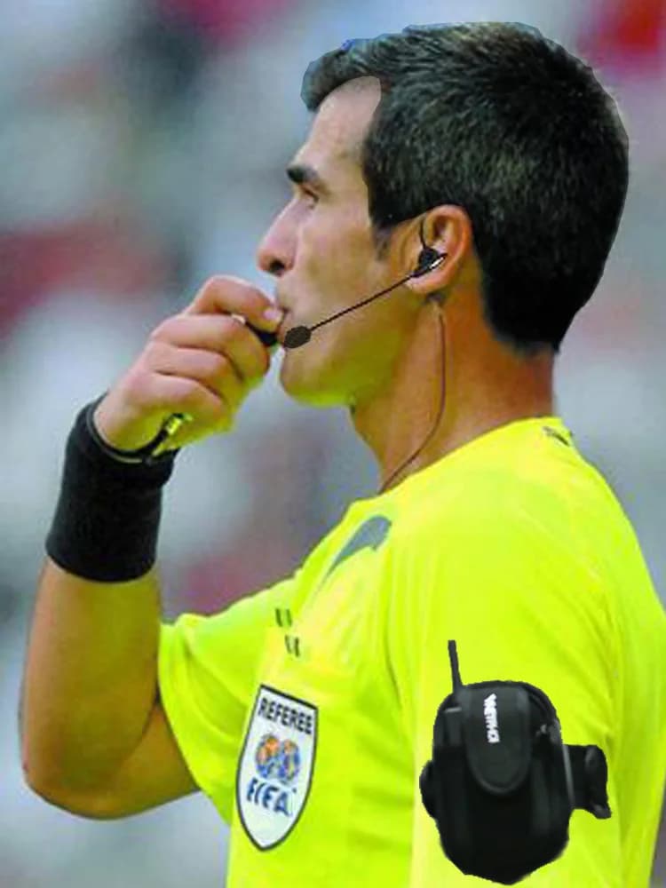 XINOWY V6C Nieuwe Full Duplex 1200M Voetbal Scheidsrechter Arbitratie Oorhaak Bluetooth Intercom Mono Oortelefoon Headset Hoofdtelefoon