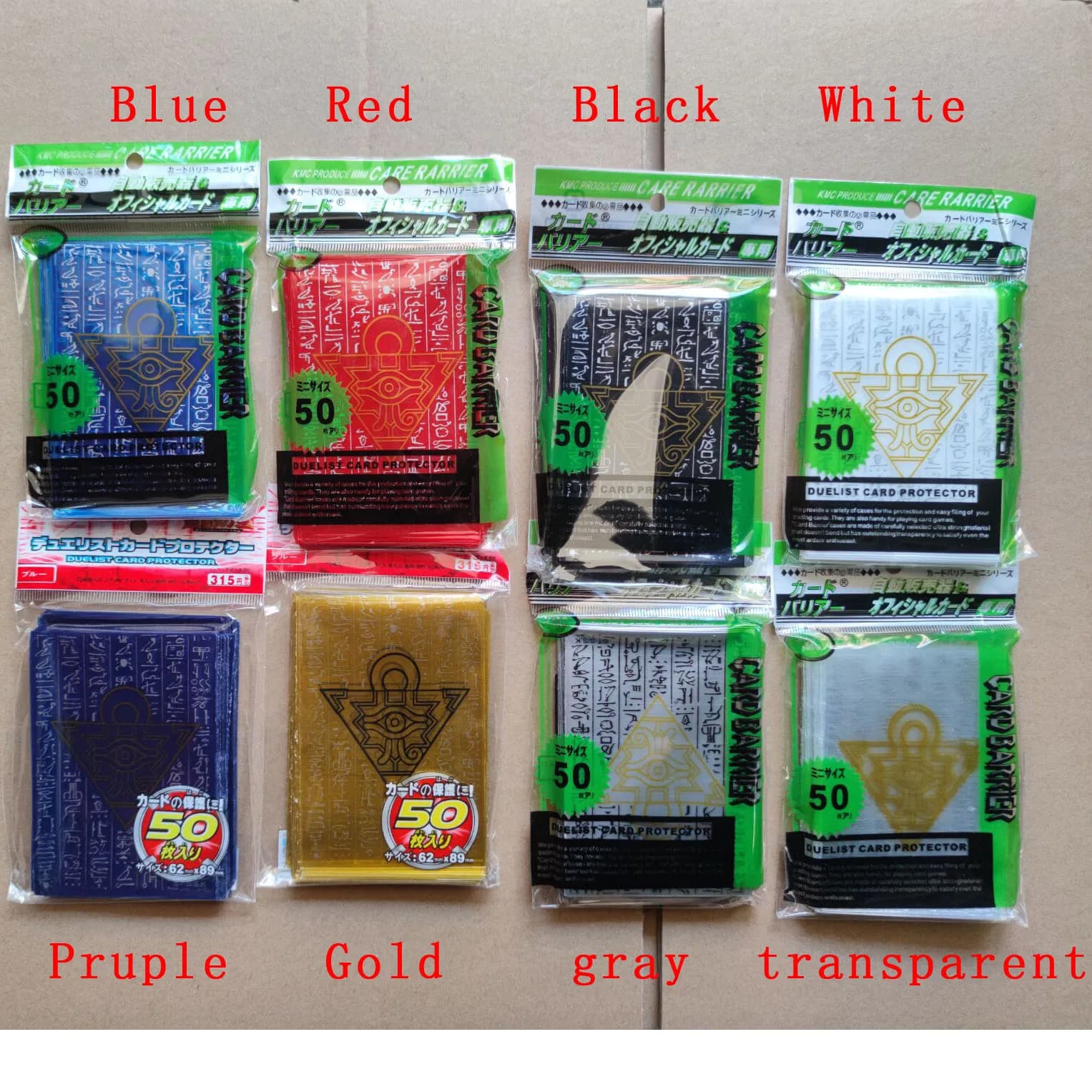 10 Packs/Lot (500 Pcs) Yu-Gi-Oh! Cosplay Yugioh Millennium Puzzel Anime Bordspellen Card Mouwen Card Barrier Card Protector