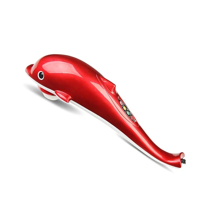 Handheld dolfijnstimulator elektrische infrarood massagehamer multifunctionele nek- en ruglichaamsmassagestok voor pijnverlichting
