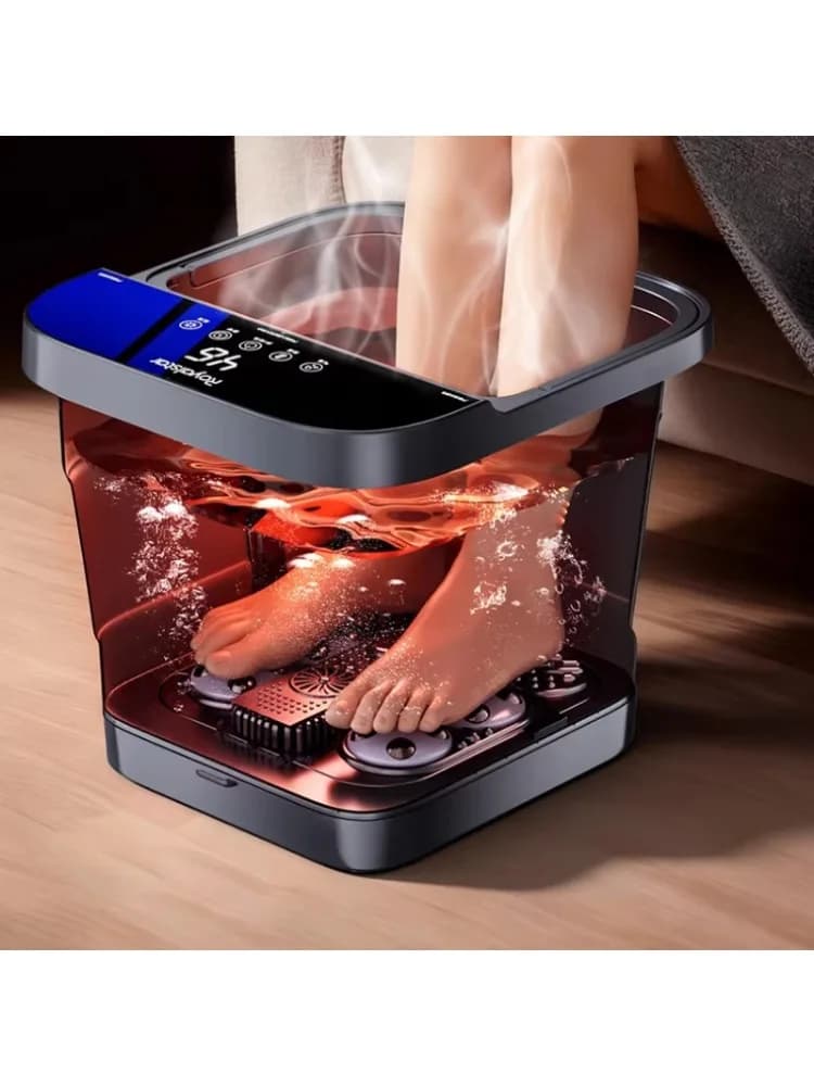 Elektrische massage voetbad Pedicure Opvouwbare voetbadmachine Automatische verwarming Diepe voetenbademmer met constante temperatuur