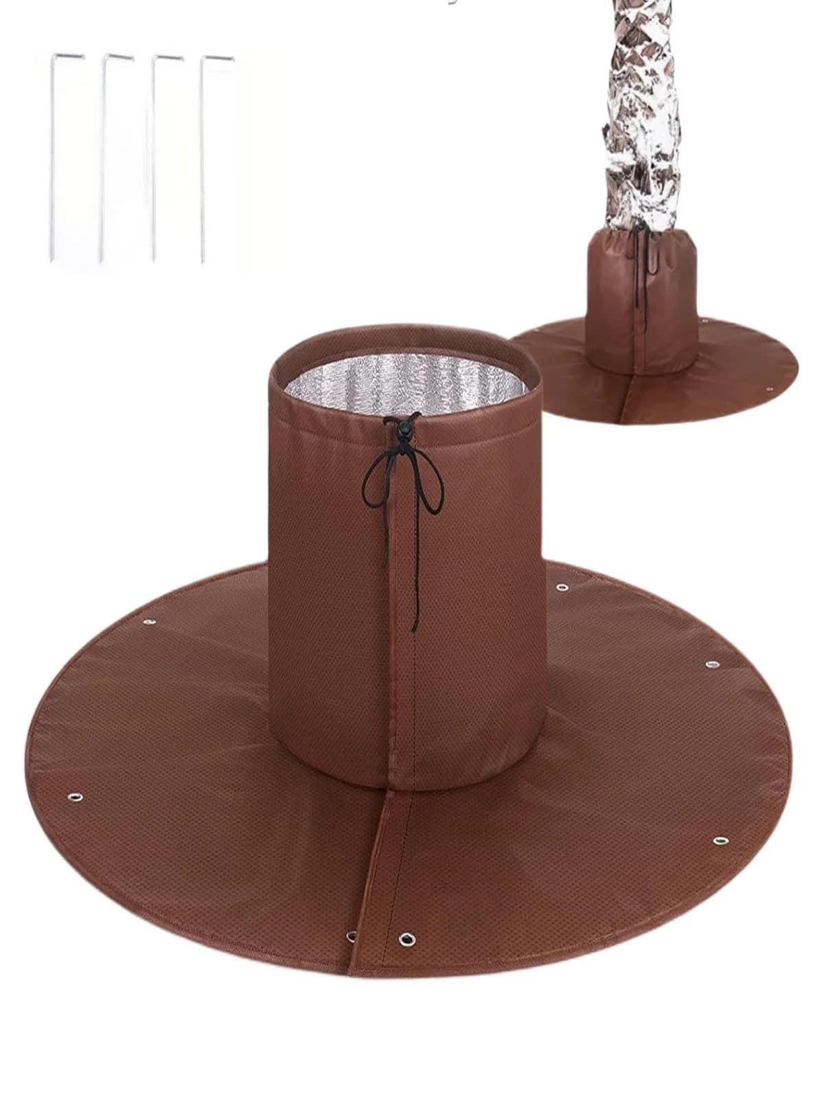 Winter Palmboom Wortelbescherming Bescherming Tas Thermische Plant Cover Protector met Trekkoord Dubbele Isolatie Herbruikbaar