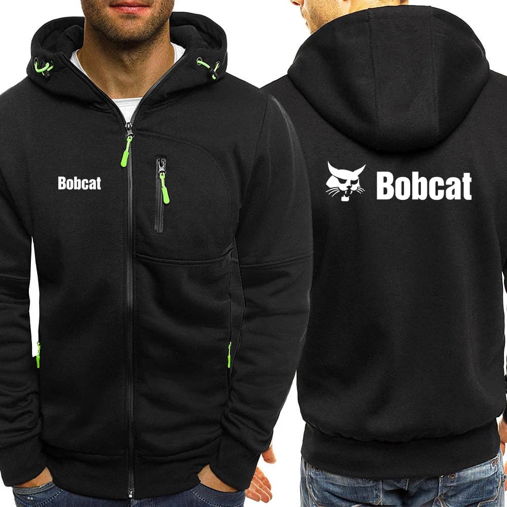 2022 Bobcat Heavy Apparatuur Mannen Nieuwe Hoodies Slim Fit Hoody Uitloper Warme Jassen Jas Rits Up Casual Jassen tops