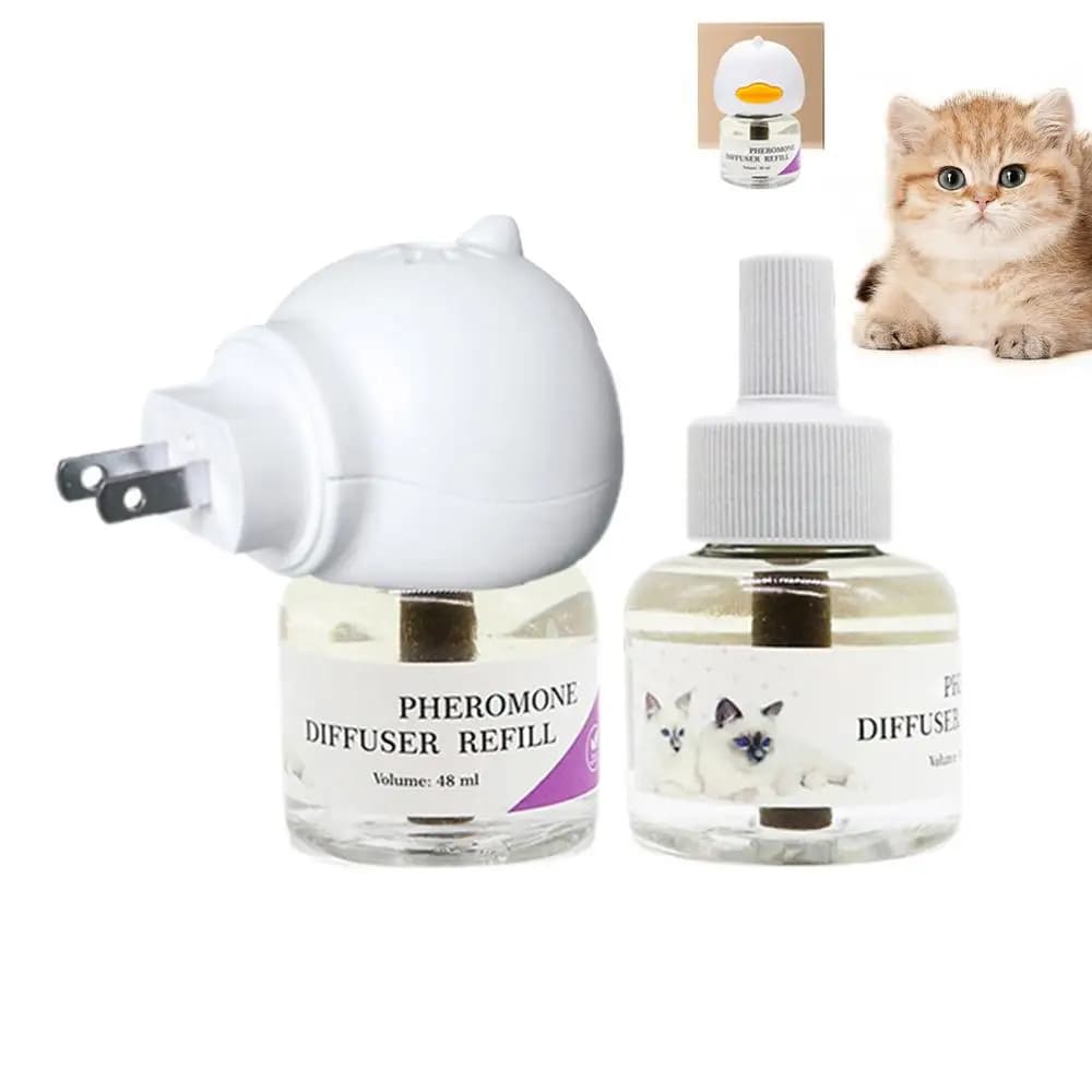 Langdurige kattenferomoonverspreider Feromoonverspreider om huisdieren te kalmeren Stil comfortbenodigdheden Stressplug voor reiskitten
