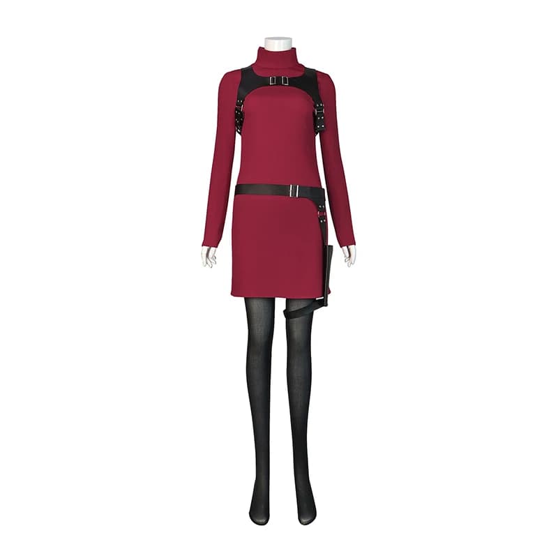 Vrouwelijke Ada Cosplay Wong Kostuum Jurk Riem Rollenspel Outfits Fantasia Halloween Carnaval Vermomming Pak Voor Volwassen Vrouwen Meisjes