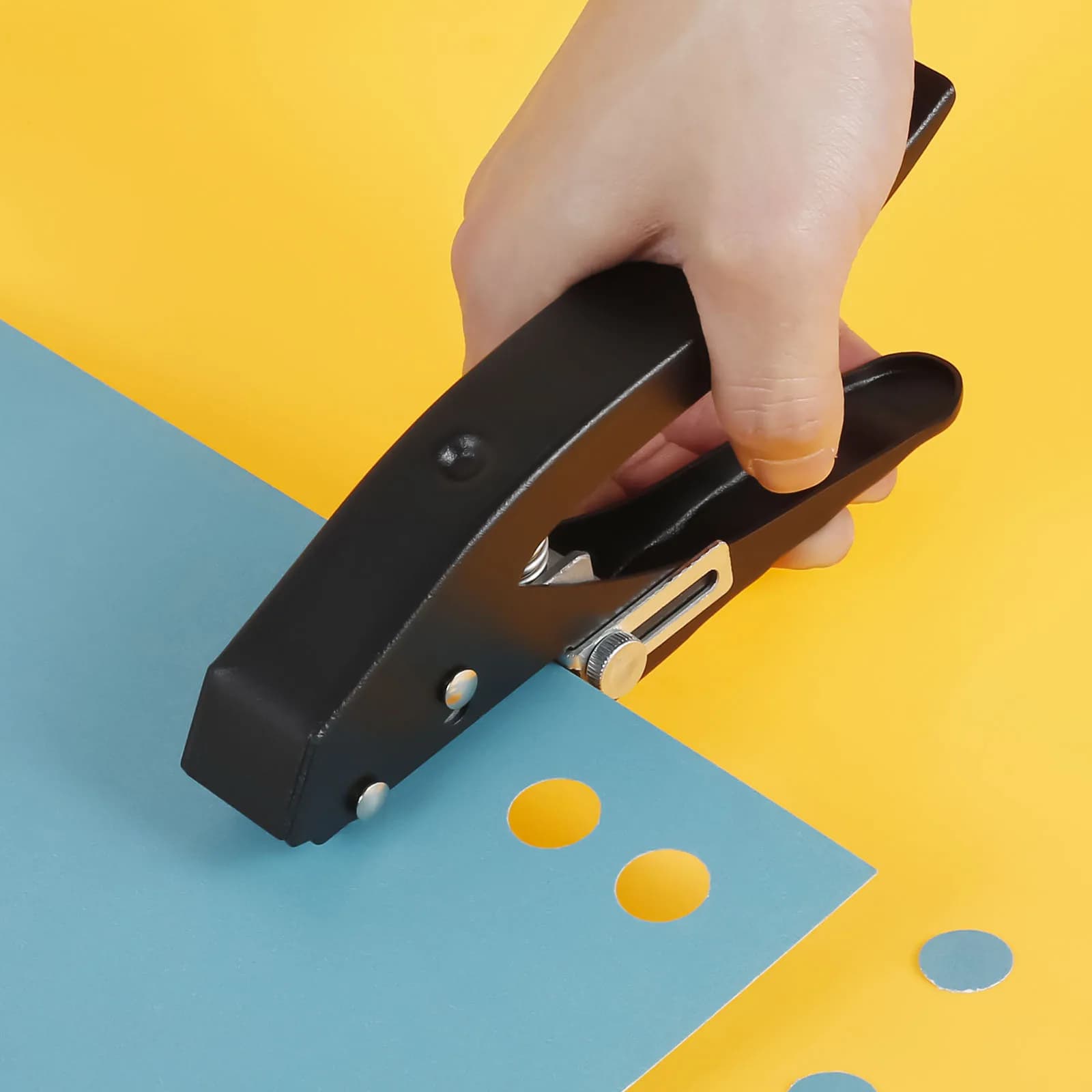 Enkele Perforator 8/15mm Perforator Kantenverlijming Ronde Ponstang Papier Plakboek Ponsen voor Home Office Schoolbenodigdheden