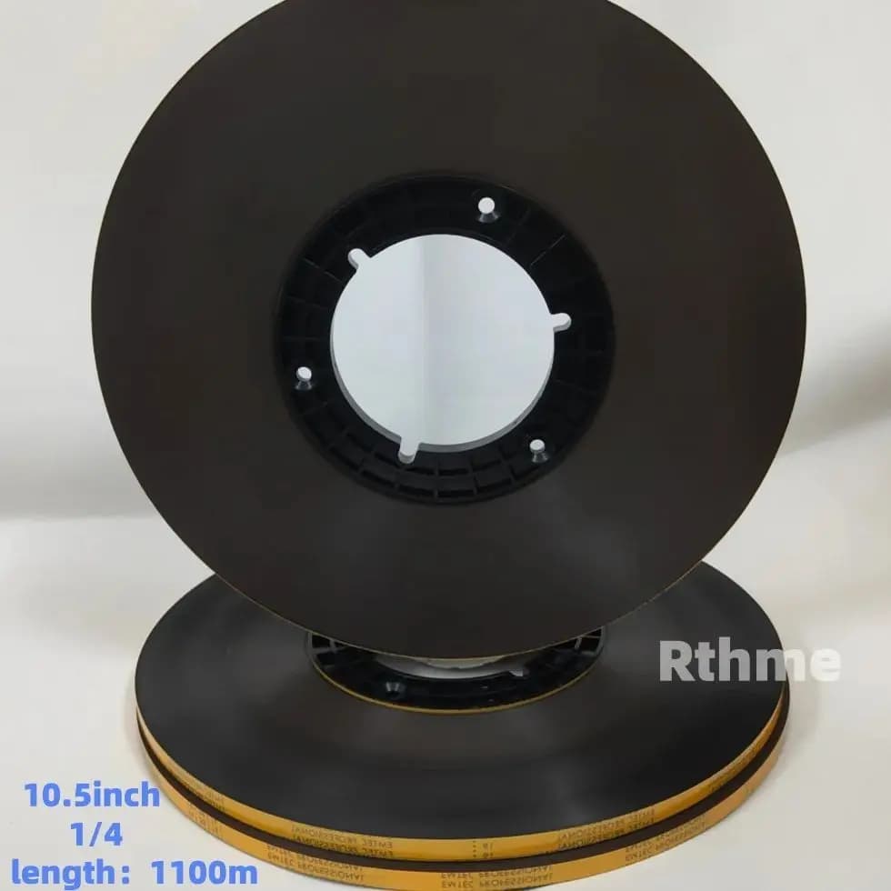 1100m analoge opnameband 1/4" 10,5 inch Pancake Hub. REEL TO REEL TAPE 1/4" 1100m