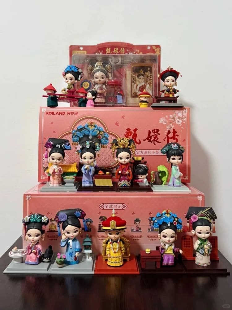 Nieuwe Echte Legende Van Zhen Huan V4 Serie Blind Box Beeldje Ornamenten Speelgoed Chinese Stijl Poppen Mystery Box Meisje Verjaardagscadeau