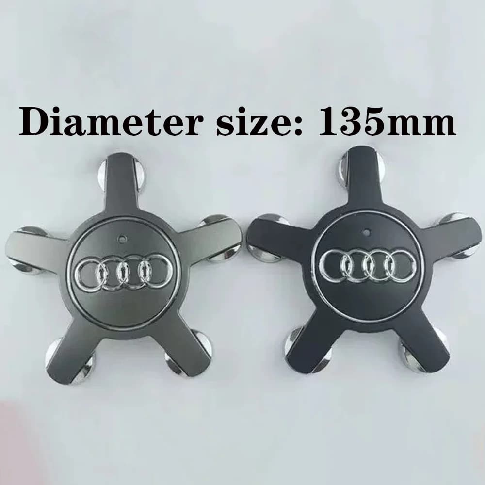 4pcsA 135mm Auto Styling Wielnaafafdekking Hub Covers Badge 4F0601165 4F0601165N Voor VOLVO Audi A3 A4 A5A6 a7 A8 S4 S6 Accessoires