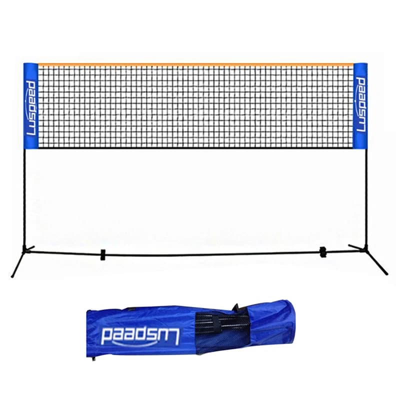 Draagbaar opvouwbaar standaard professioneel badmintonnet voor binnen en buiten, geschikt voor volleybal, tennis en training, vierkante netten van
