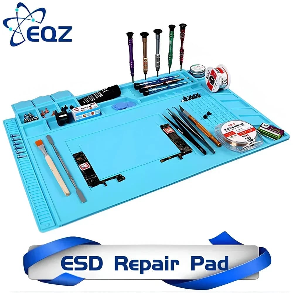 Magnetische mat Siliconen reparatiemat Printplaat Soldeerkussen Hittebestendig 932 ° F Antistatisch voor ESD Iron Phone Repair