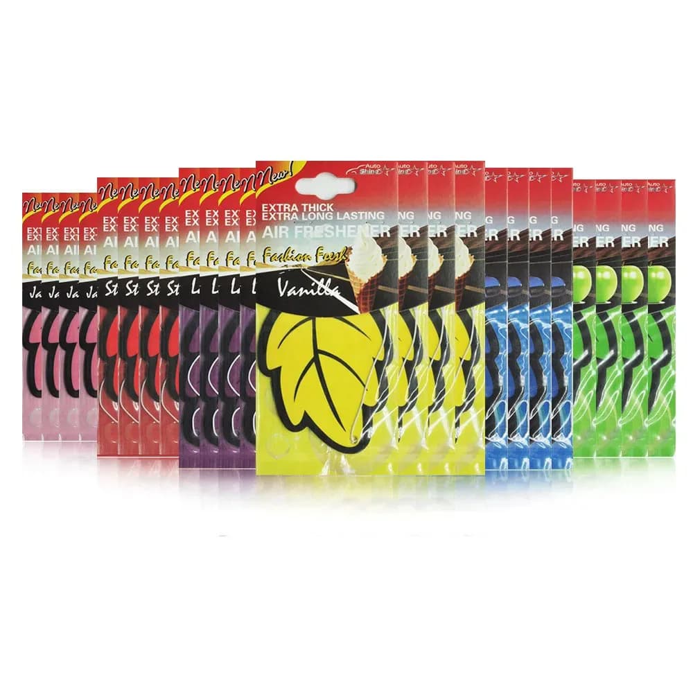 3-60 Stuks Auto Luchtverfrisser Natuurlijke Geurende Thee Papier Auto Opknoping Vanille Parfum Geur Bladvorm Auto accessoires Interieur