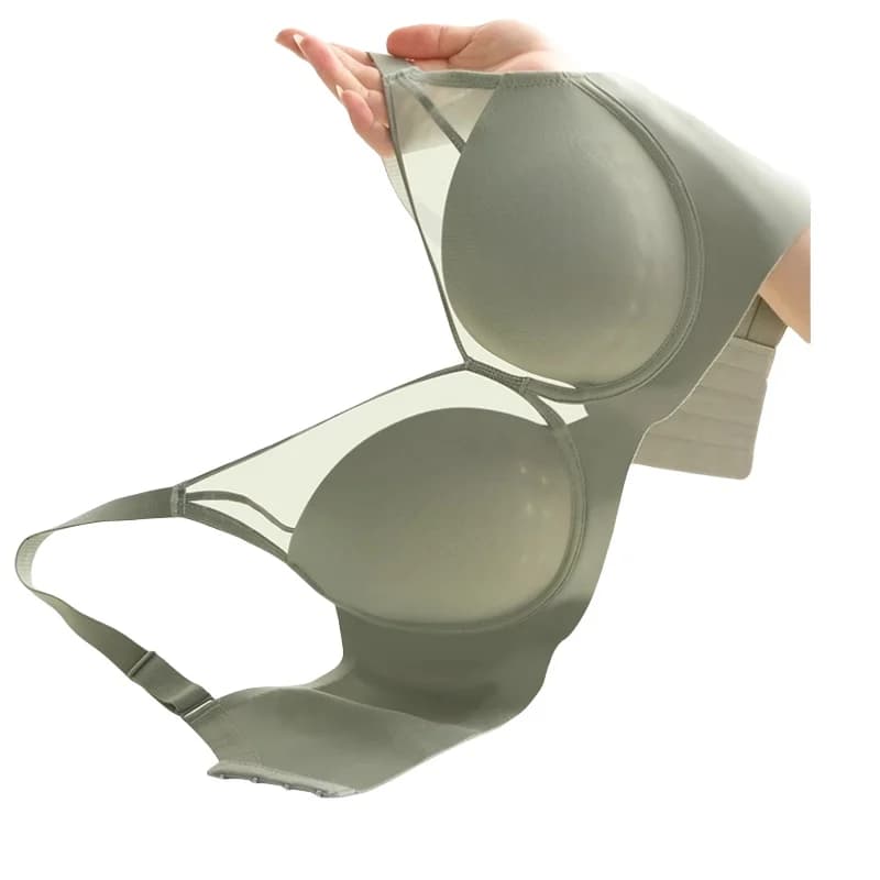 Vrouwen Grote Bh Big Size Gladde Naadloze Push-Up Anti-Sag Full Cup Bh Dunne Borsten