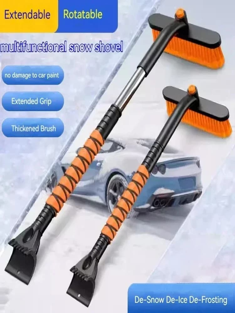 Auto Sneeuwschep Uitschuifbare ijskrabber Sneeuwborstel Afneembare voorruit Sneeuw verwijderen Bezem Winter Auto Cleaner Tool Accessoires