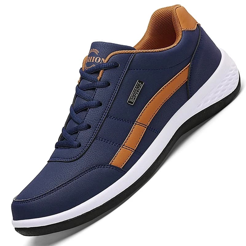 Lederen herenschoenen Sneakers Trend Casual schoen Italiaanse ademende vrije tijd Mannelijke sneakers Antislipschoenen Heren gevulkaniseerde schoenen