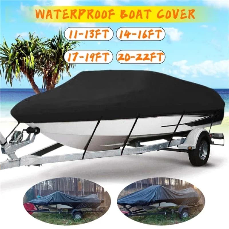 Jacht Boot Cover 11- 22FT Barco Boot Cover Anti-Uv Waterdicht Zware 210D Marine Trailerable Canvas Boot Accessoires