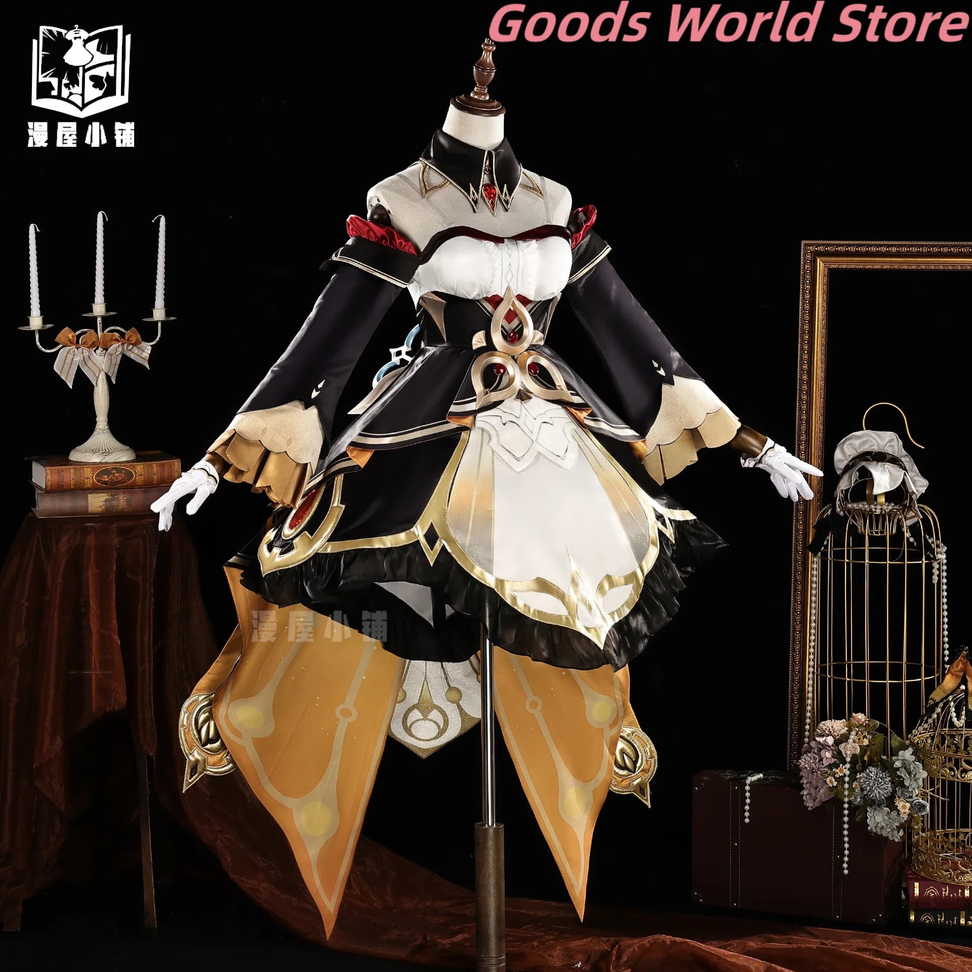 In voorraad Sandrone Cosplay Kostuum Pruik Spel Genshin Impact Sandrone Rollenspel Kleding Halloween Party Festival Dameskleding