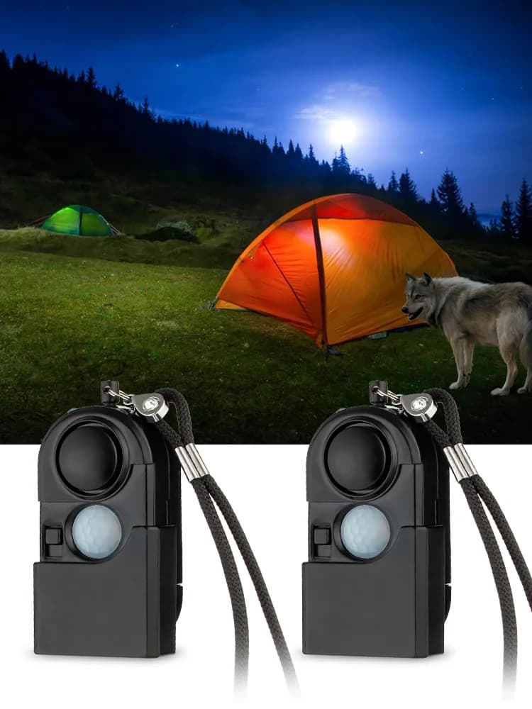 CORINA 2/4 Stuks Draagbare Mini Bewegingsmelder Alarm 120DB Sirene SOS LED Licht Beveiliging Voor Reizen thuis Kinderen Veilig Persoonlijk Alarm