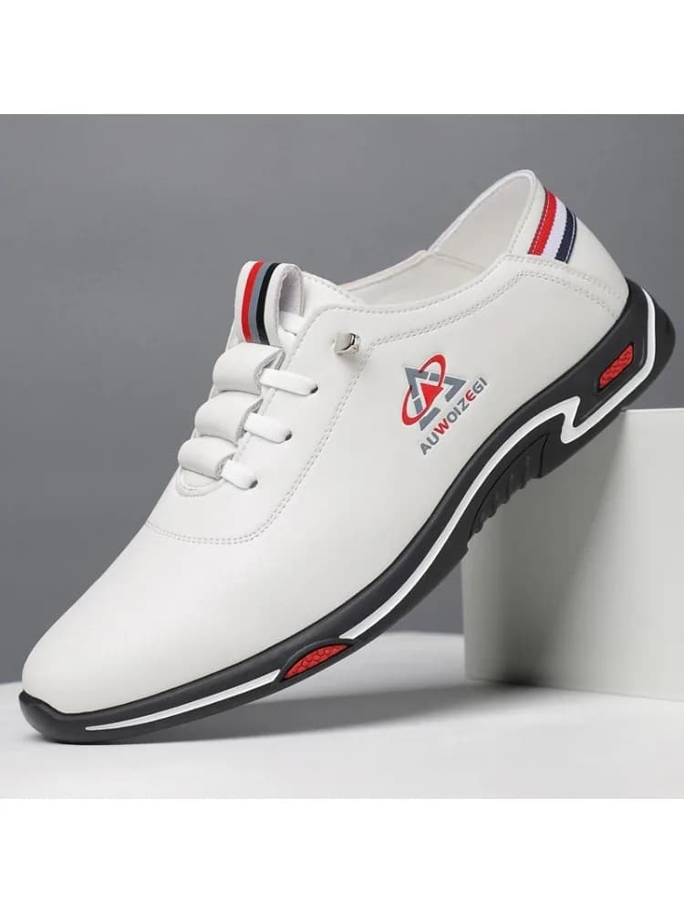 Grote maat ademende heren casual leren schoenen Veelzijdige slijtvaste comfortabele herenreissportschoenen