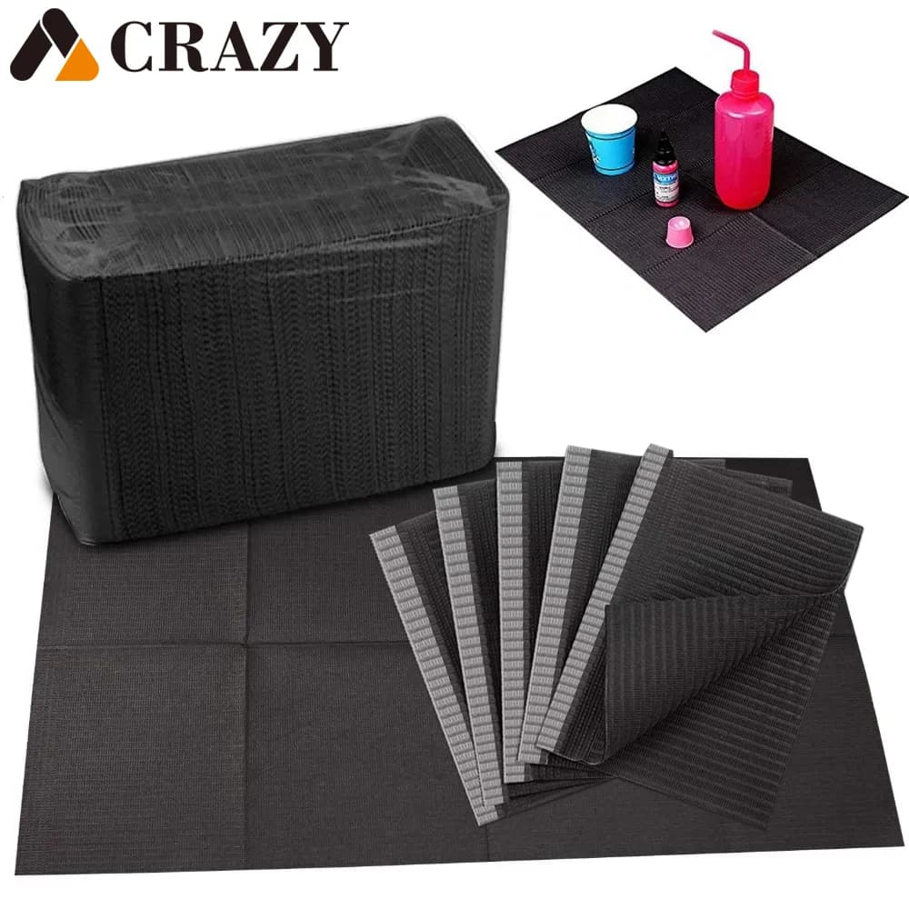 250/125/50/10 Stuks Wegwerp Tattoo Schoon Pad Tattoo Slabbetjes Tafel Covers Schoon Pad Patiënt Tandheelkundige Servetten tattoo Accessoires