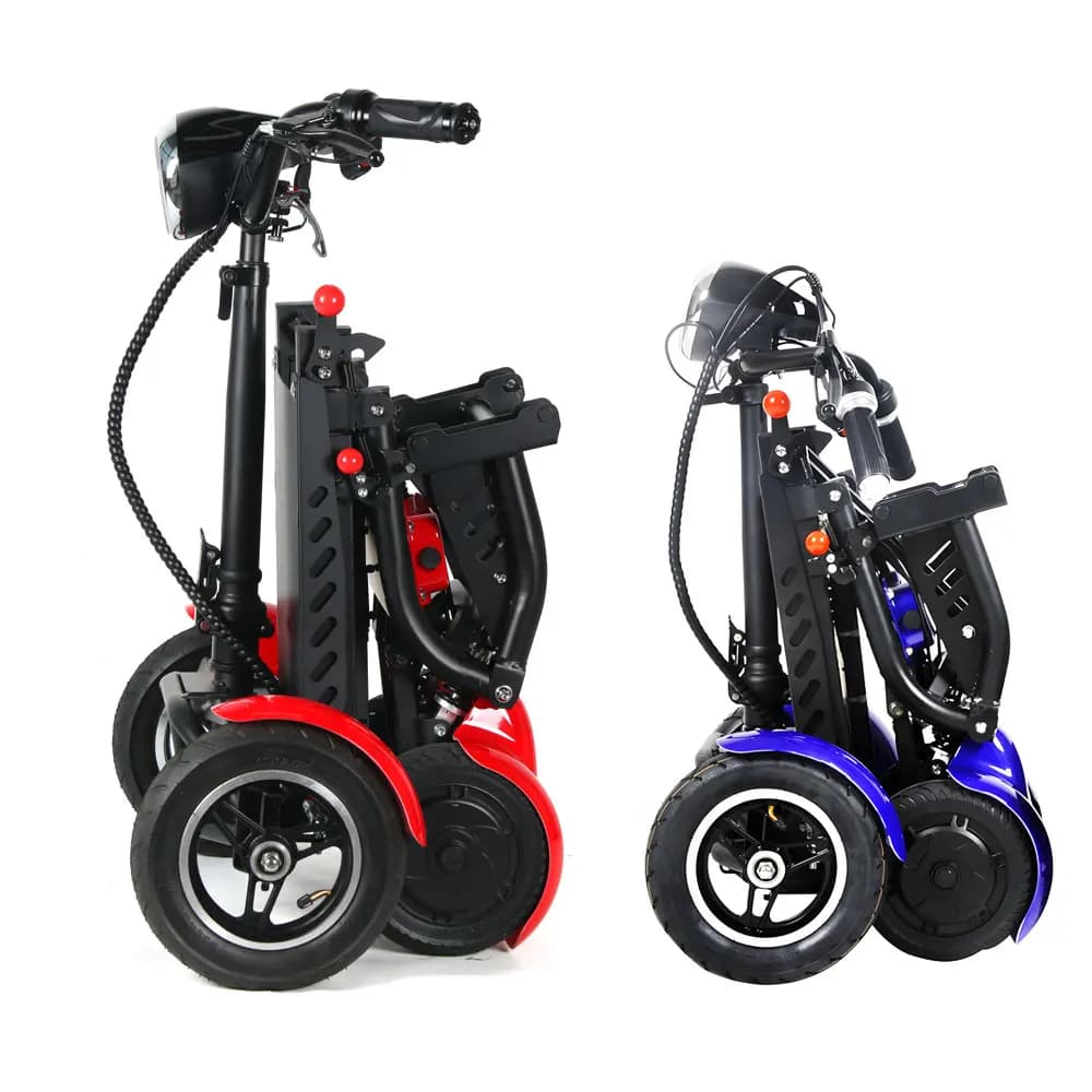 Eswing Groothandel Eu Us Warehouse 10-inch draagbare vierwielige opvouwbare elektrische scootmobielen voor senioren
