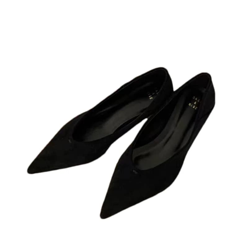 Vrouwen Puntschoen Loafers Schoenen Lente Flats Suede Kantoor Schoenen Vrouw 2026 Sexy Ondiepe Jurk Schoenen Plus Size 42 Mujer Zapatos