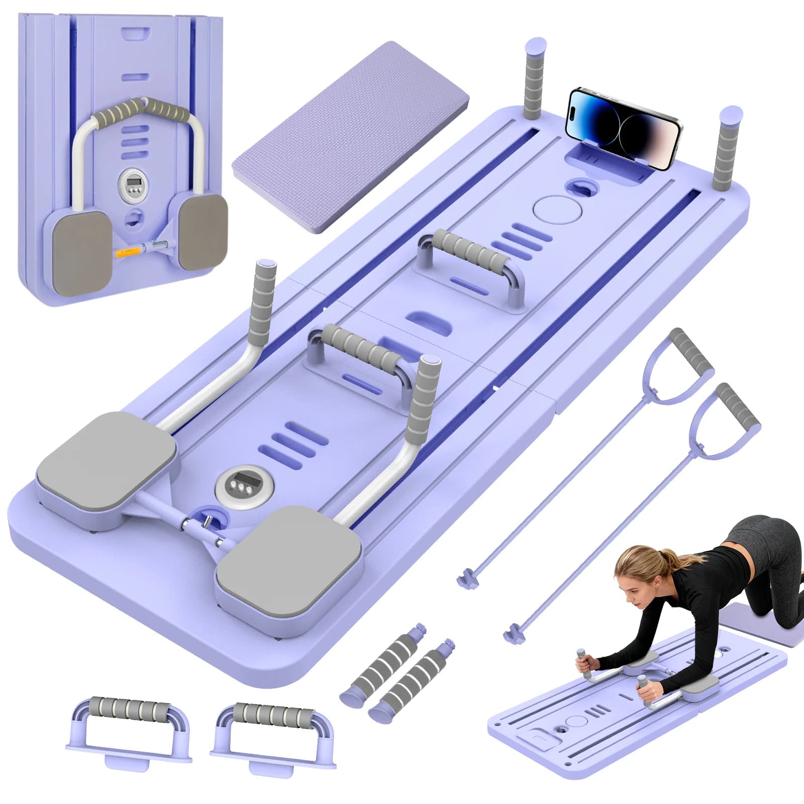 Veelzijdig Pilates Board, buikspiertrainingsbord, trainingsapparatuur, trainingsbord voor het hele lichaam, fitness push-up board