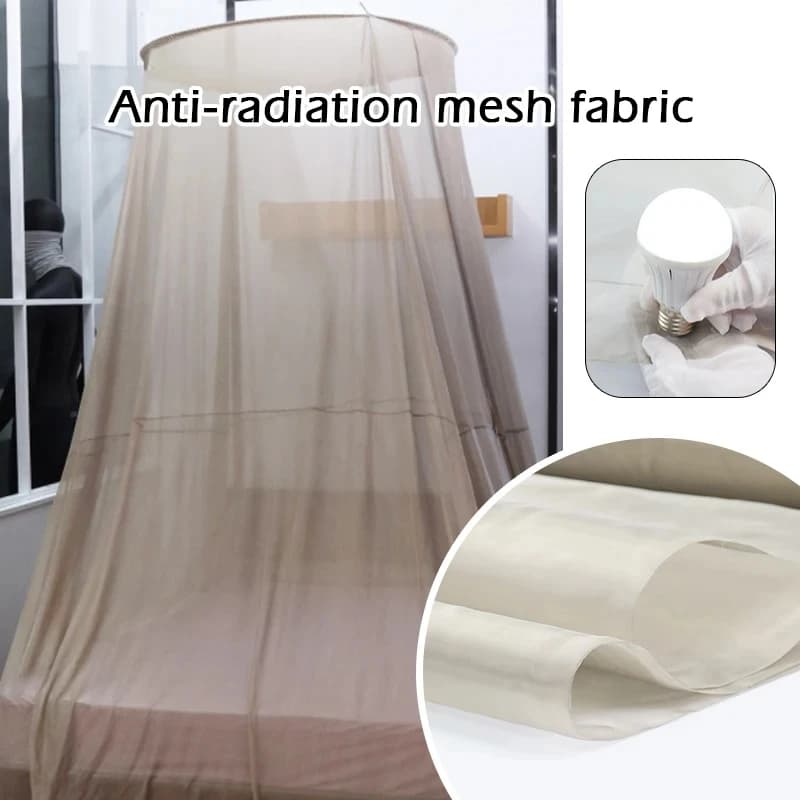 1/2/5M Anti Straling Mesh Stof Zilvervezel Anti-Elektromagnetische EMF/EMI/RF/RFID Bescherming Afscherming Blokkeren Doek