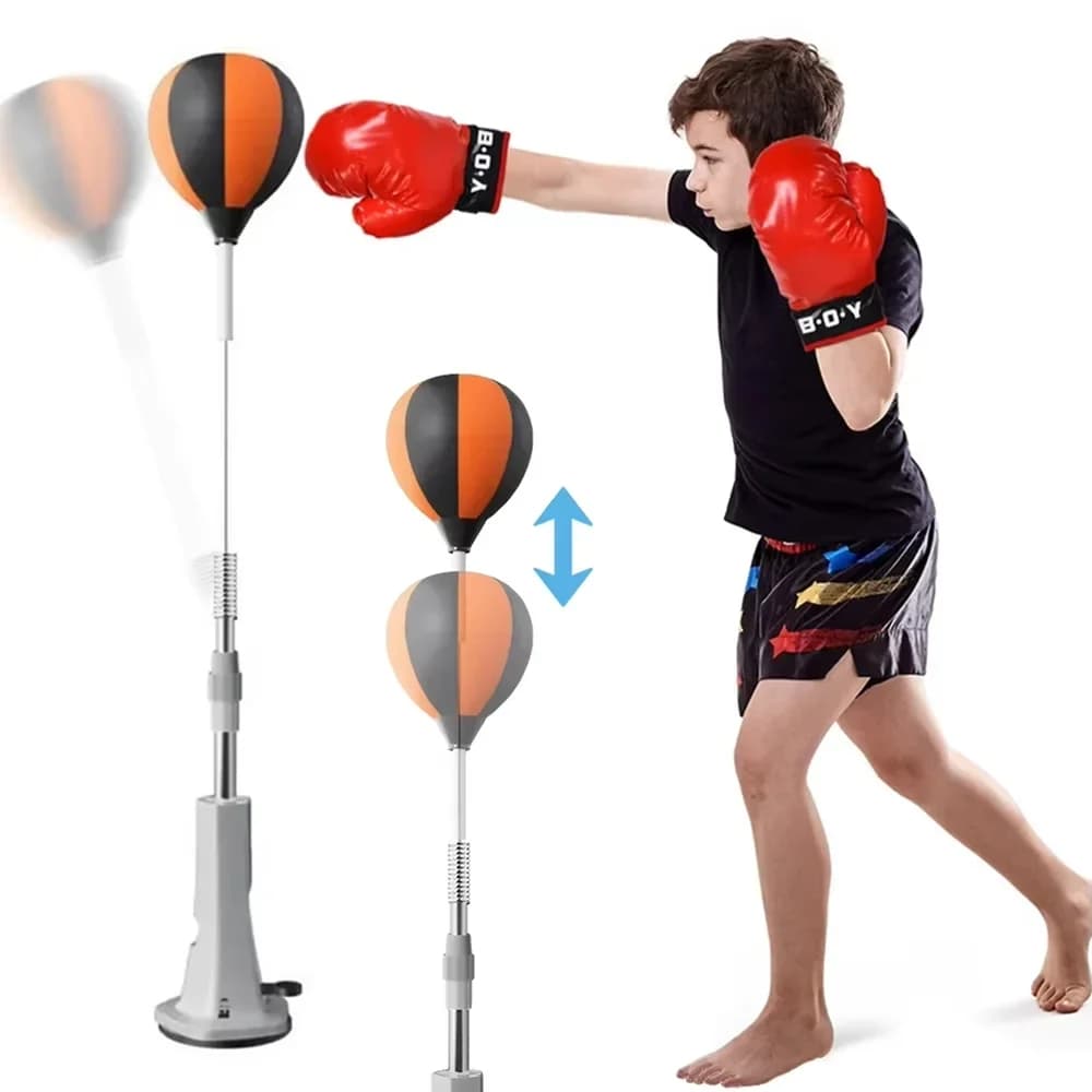In hoogte verstelbare boksbal Thuisbokstrainer Staande stresstraining Dodge Boxing Speed Reaction Ball