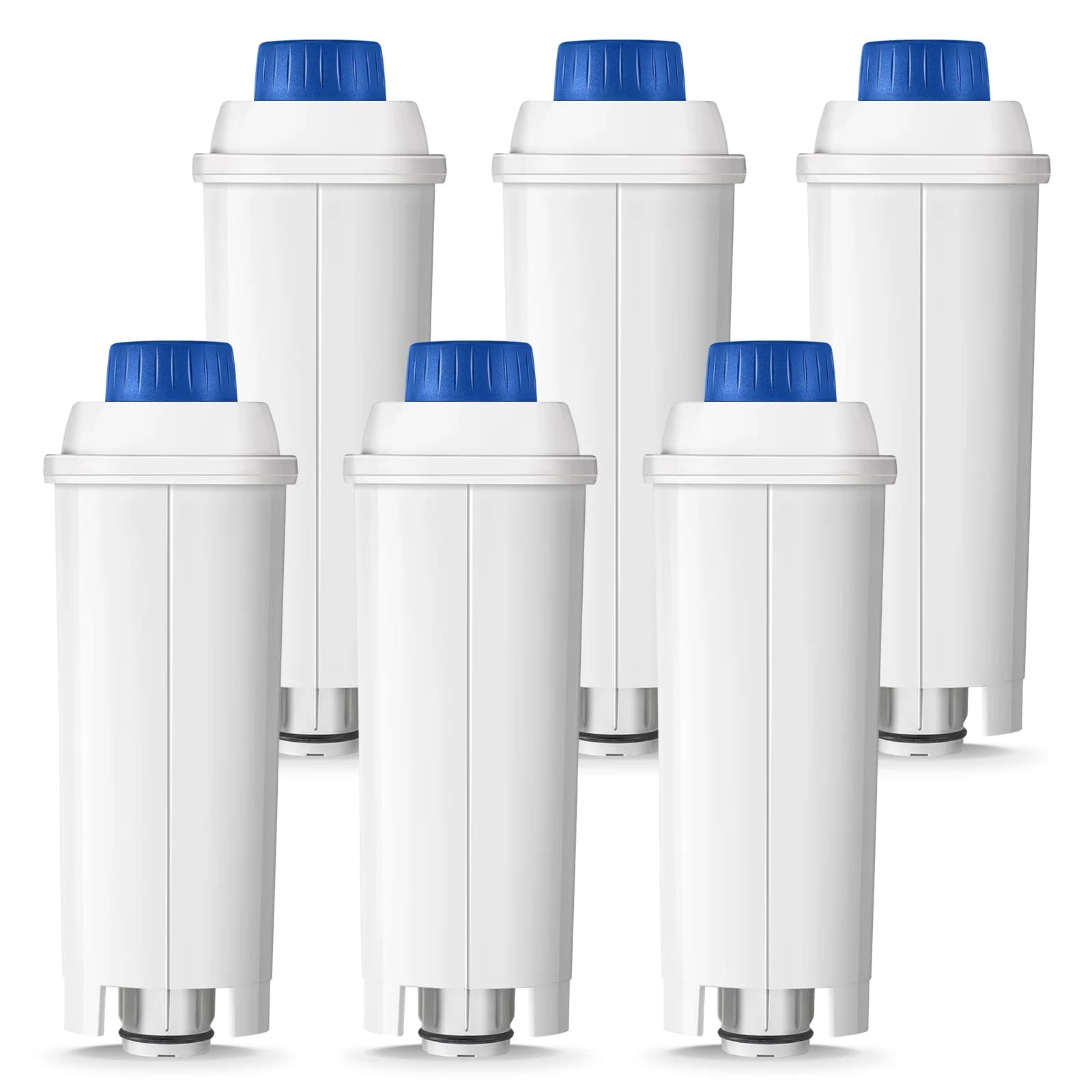Reimol 6-delige Delonghi koffiemachine waterfilters voor Delonghi, vervanging voor Delonghi ECAM-serie, Dinamica, cappuccino-systeem