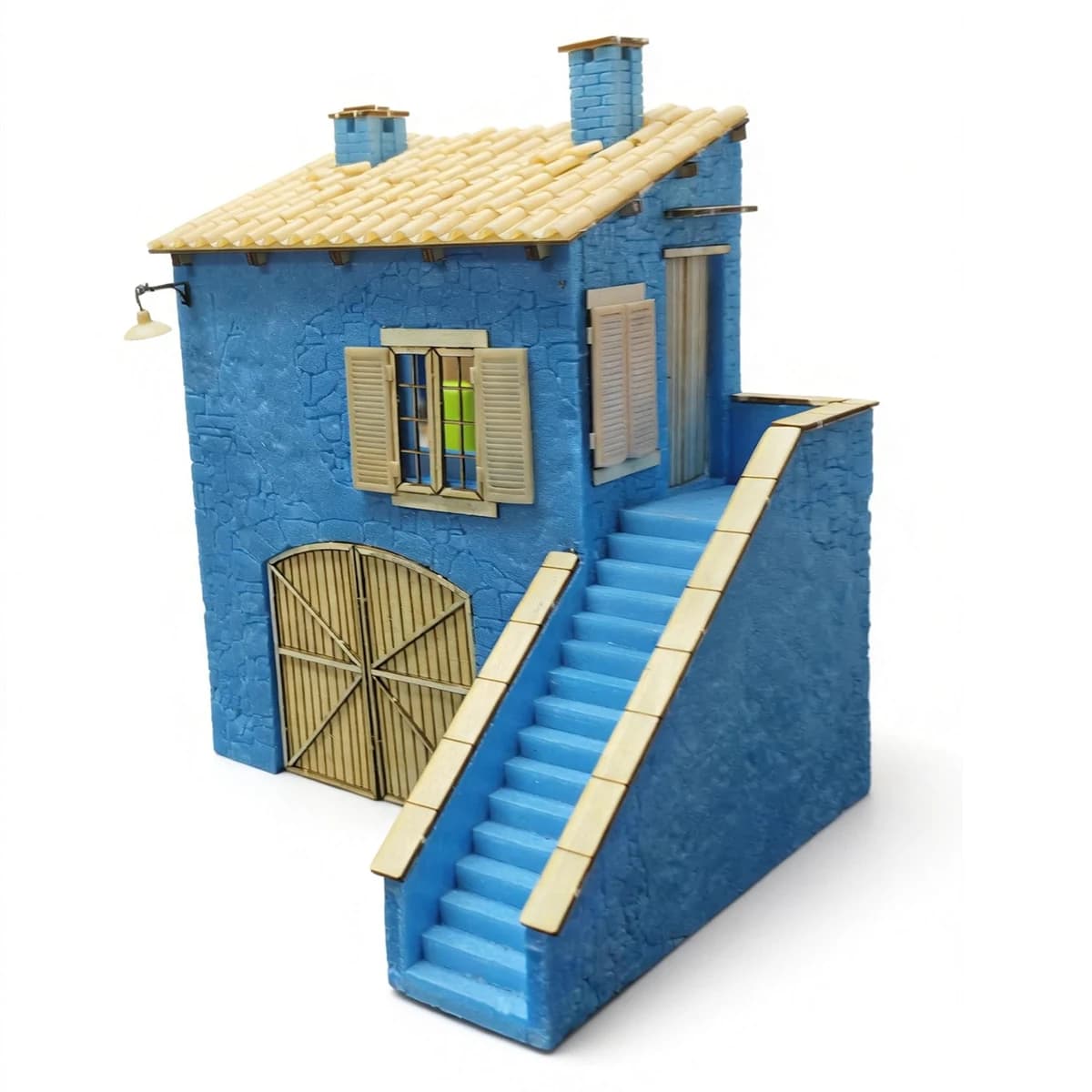 Montage Architectonisch modelbouw Landelijk gebied Woning Bungalow Platteland Dorp Diorama Schaalmodelbouwpakket 1/35 1/32