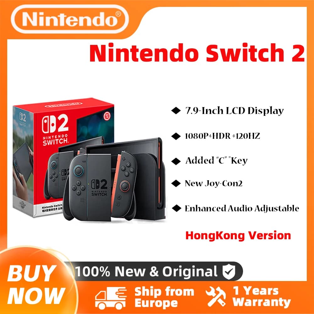 【EU-schip】Nintendo Switch 2 met Mario Kart World draagbare gameconsole 7,9-inch LCD 1080P magnetisch ontwerp NS2 Nintendo Switch