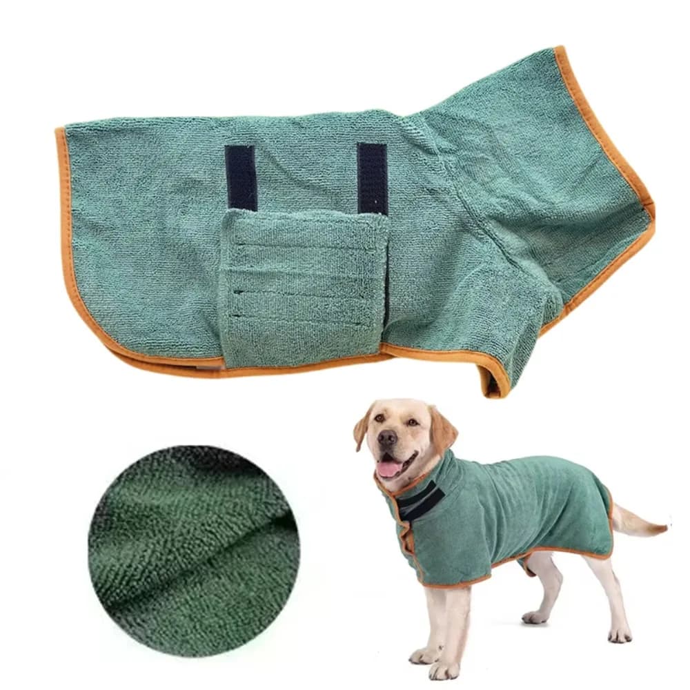 Nieuwe hondenbadjas absorberend huisdier sneldrogend badhanddoek hondenbadhanddoek grote kleine honden schone absorberende badjas kat