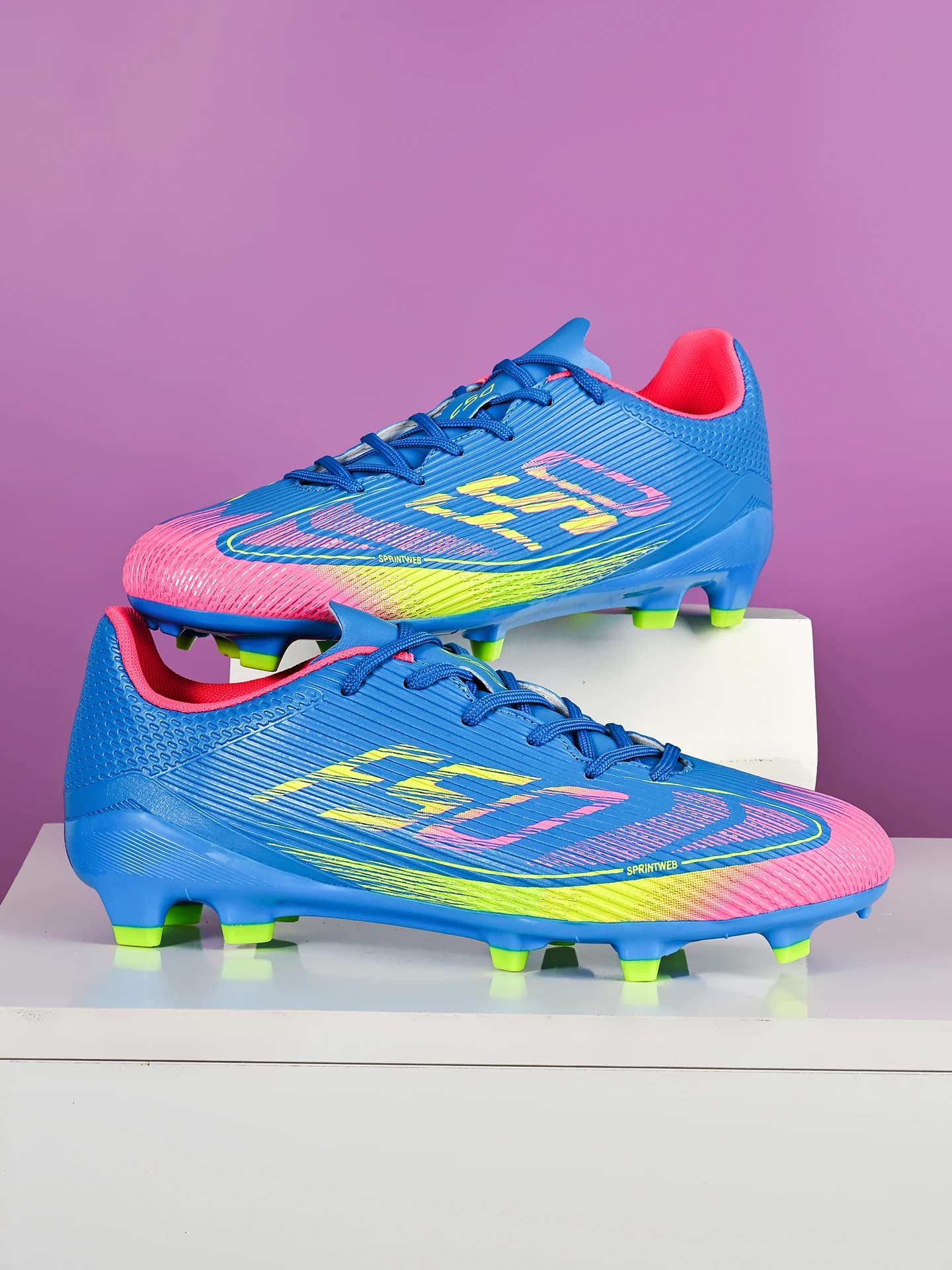 Voordelige AG FG voetbal schoenen PU blend bovenwerk lange TPU noppen antislip duurzaam budget gras voetbalschoenen