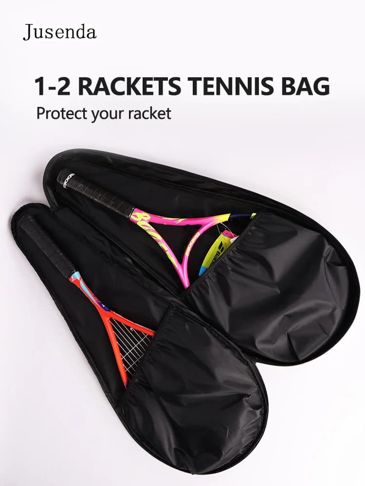 Jusenda Originele Nieuwe Padel Tennis Rakcet Tas Hoge Kwaliteit Draagbare Oxford Padel Racket Cover Verstelbare Riem Tas
