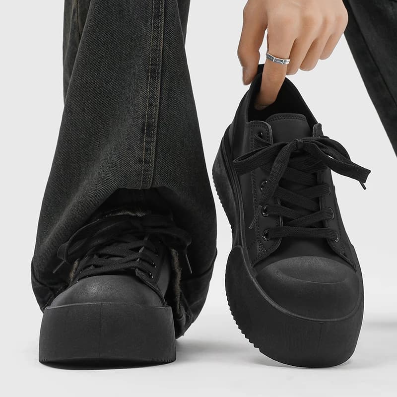 2025 Herenschoenen met verhoogde zool, hoge platform sneakers, 8 cm verhoging, slijtvast, Koreaanse streetstyle, sportschoenen