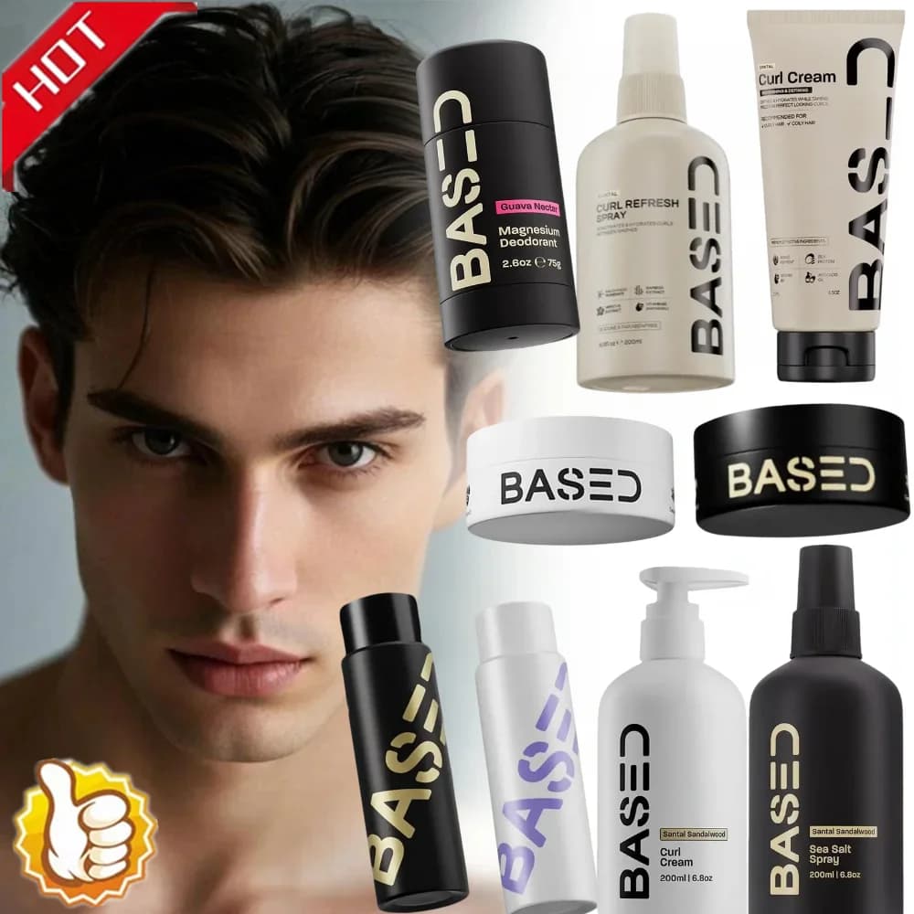 BASED Zeezout Haarverzorging Shampoo Conditioner Volumegevende Texturiserende Haarspray Kruldefiniërende Crème Direct Vormgevende Langdurige Styling