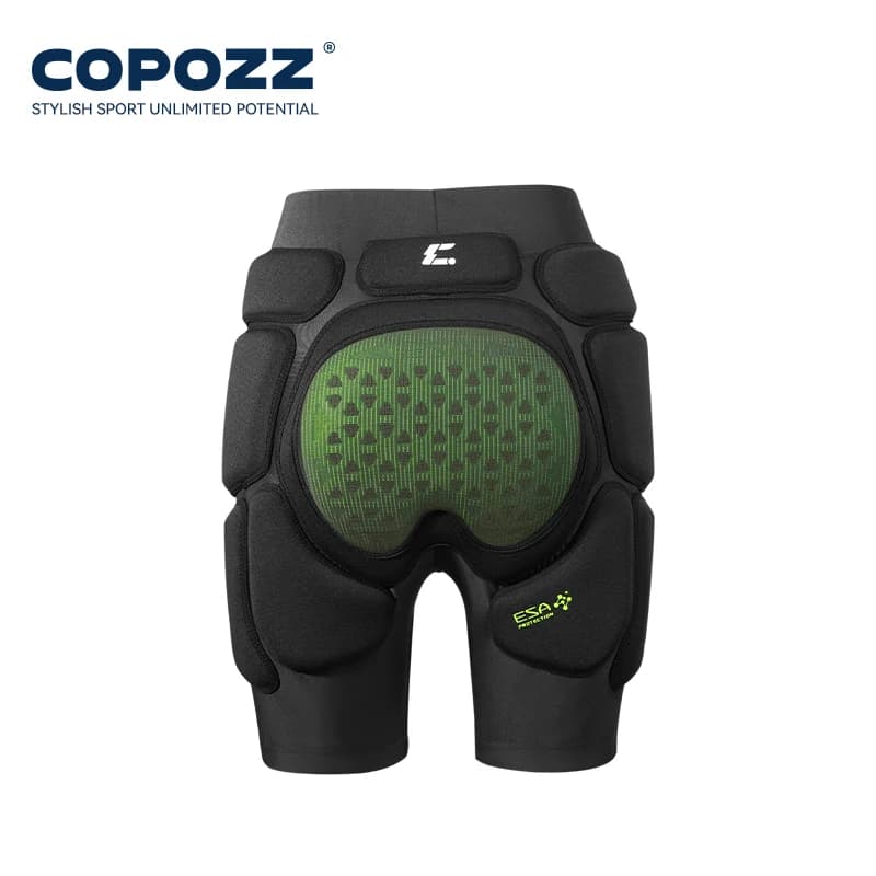 COPOZZ ESA-serie skibeschermingspads motorfiets schaatsen sport beschermen snowboarden heupbeschermer gewatteerde ademende uitrusting shorts