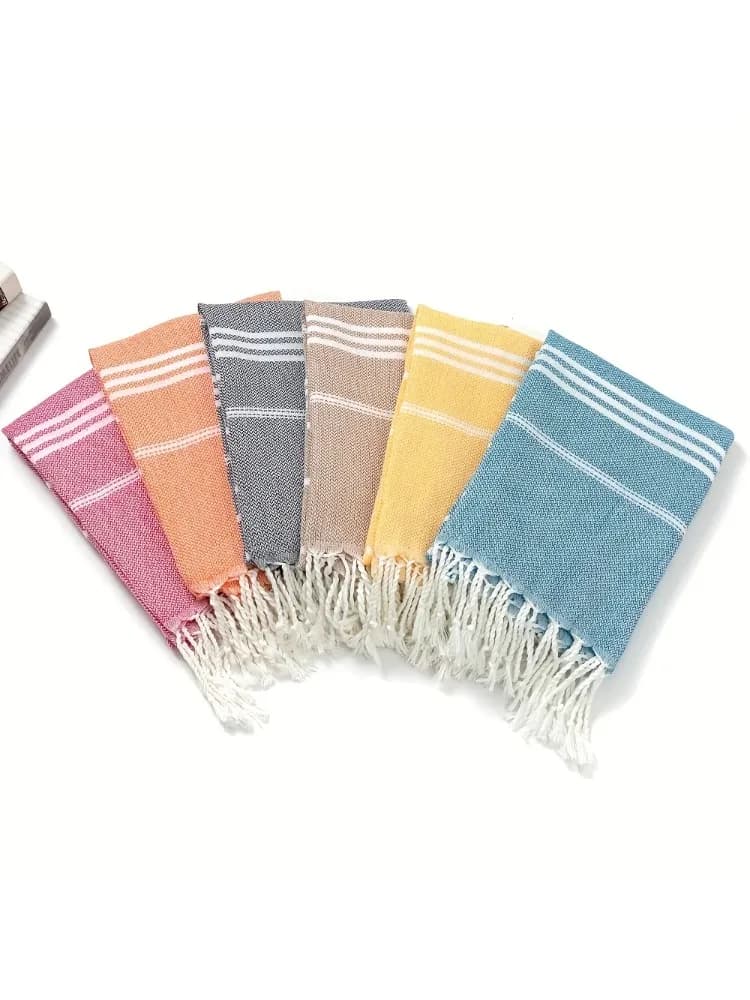 90*180CM Turkse Strandlaken Sauna Spa Gym Sport Fitness Gefranjerde Badhanddoek Keuken Buiten Zachte Absorberende Snel Droogende Handdoeken