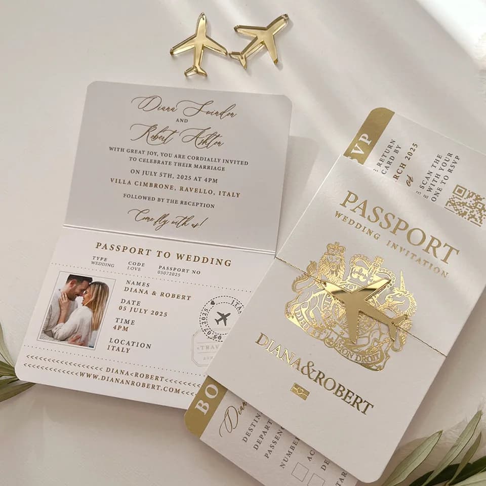 30/50PCS aangepaste bestemming partij uitnodigen kaart, babydoop, verjaardag, huwelijksuitnodiging met QR RSVP