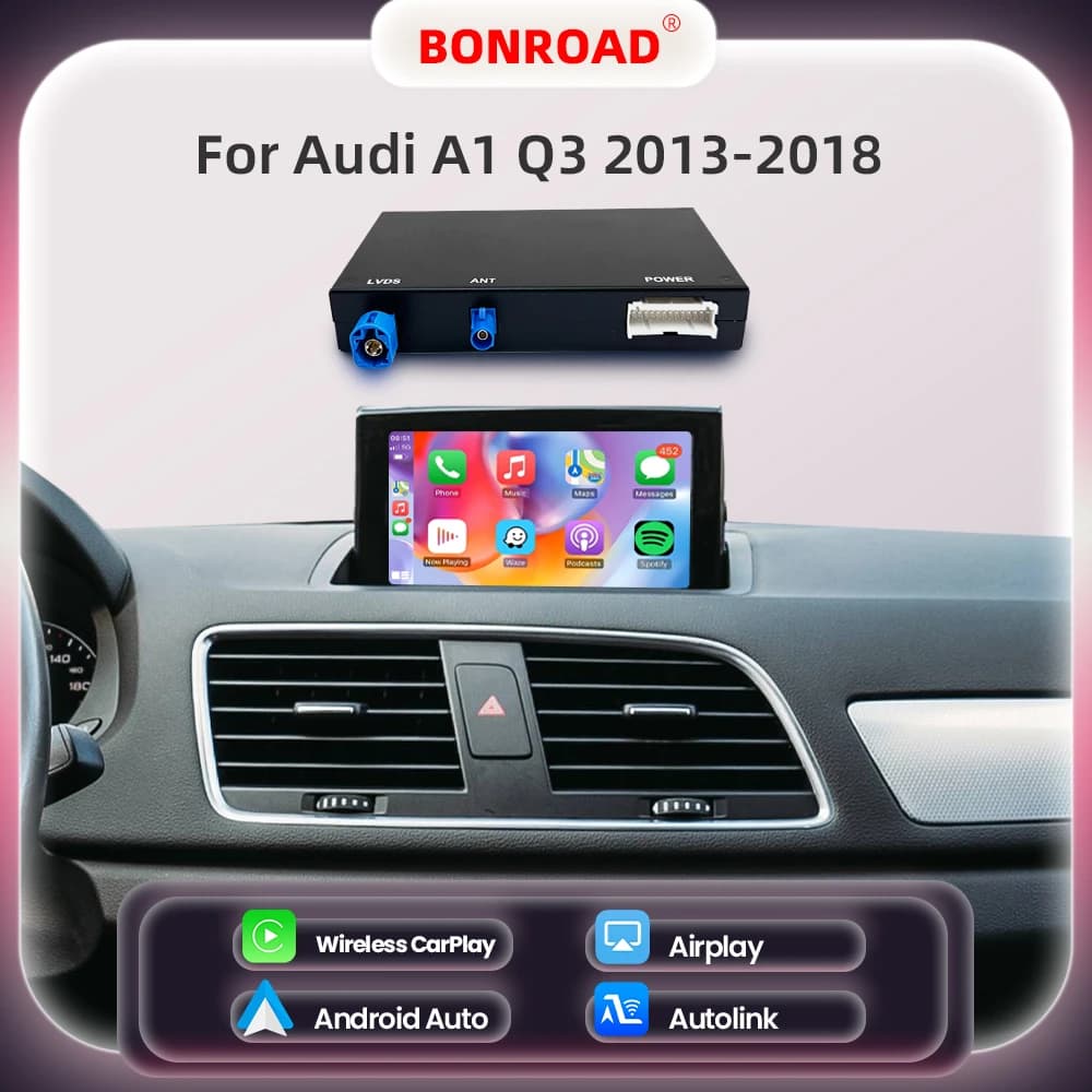 Bonroad Draadloze Carplay Android Auto Interface Adapter Voor Audi A1 Q3 2013-2018 Rmc Hnr Met Airplay Spiegel Link