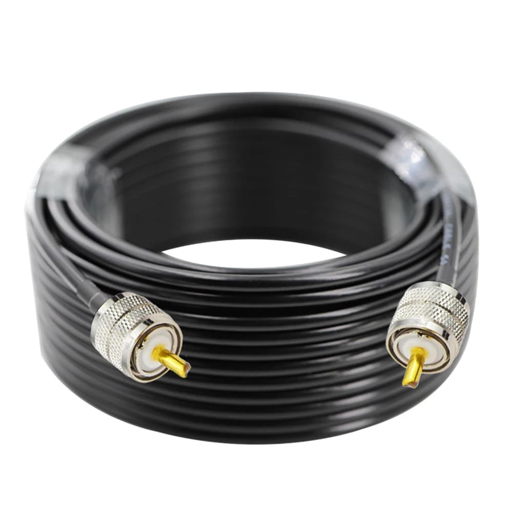 Uhf Pl259 Mannelijke Naar Mannelijke Connector Rg58 Antenne Pigtail Verlengkabel Laag Verlies 50 Ohm Voor Cb Radio Fm-Zender