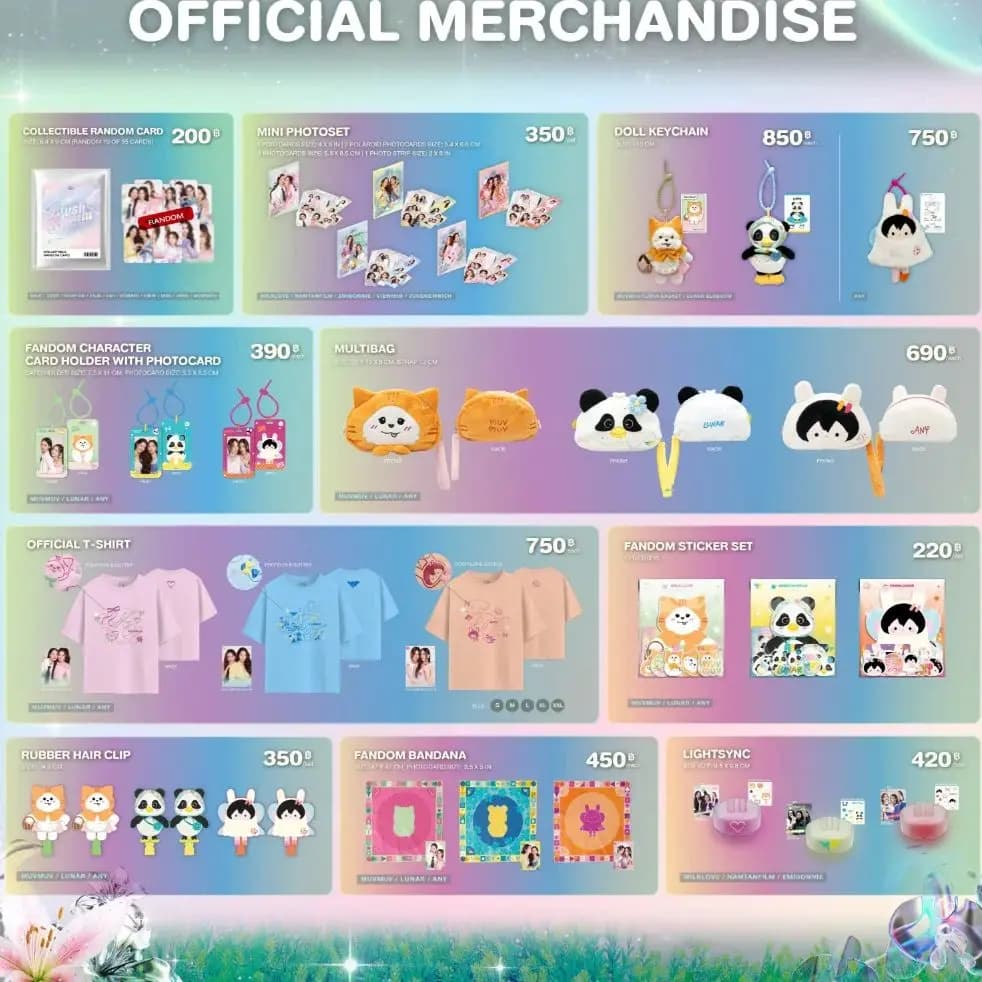 Thaise ster MilkLove NAMTANFILM EMIBONNIE BBF Concert merchandise officiële originele voorverkoop