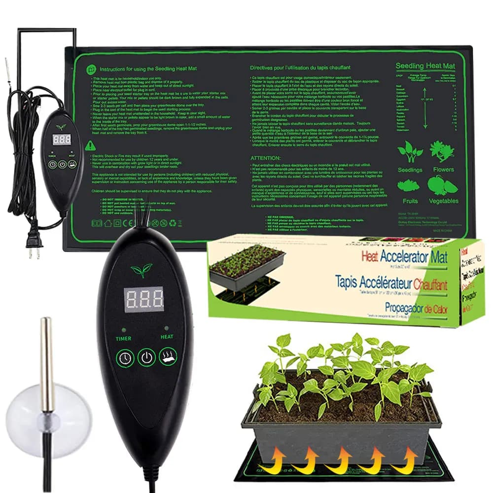 Nieuwe Zaailing Verwarming Matten Waterdicht Warmte Pad met Temperatuurregelaar Tapijt voor Plant Hidroponia Zaad Germinar Voortplanting