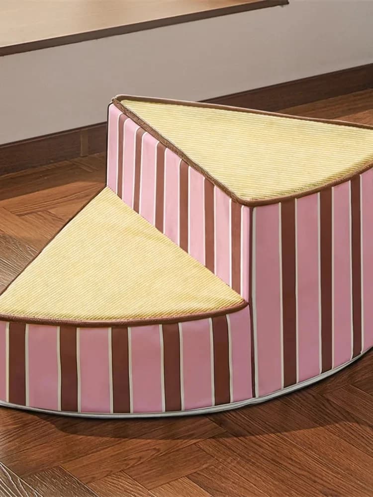 Draaibare huisdieren trap met verwijderbare, wasbare spons treden voor kleine honden en katten, bedbankhelling, antislip, compact, voor thuisgebruik