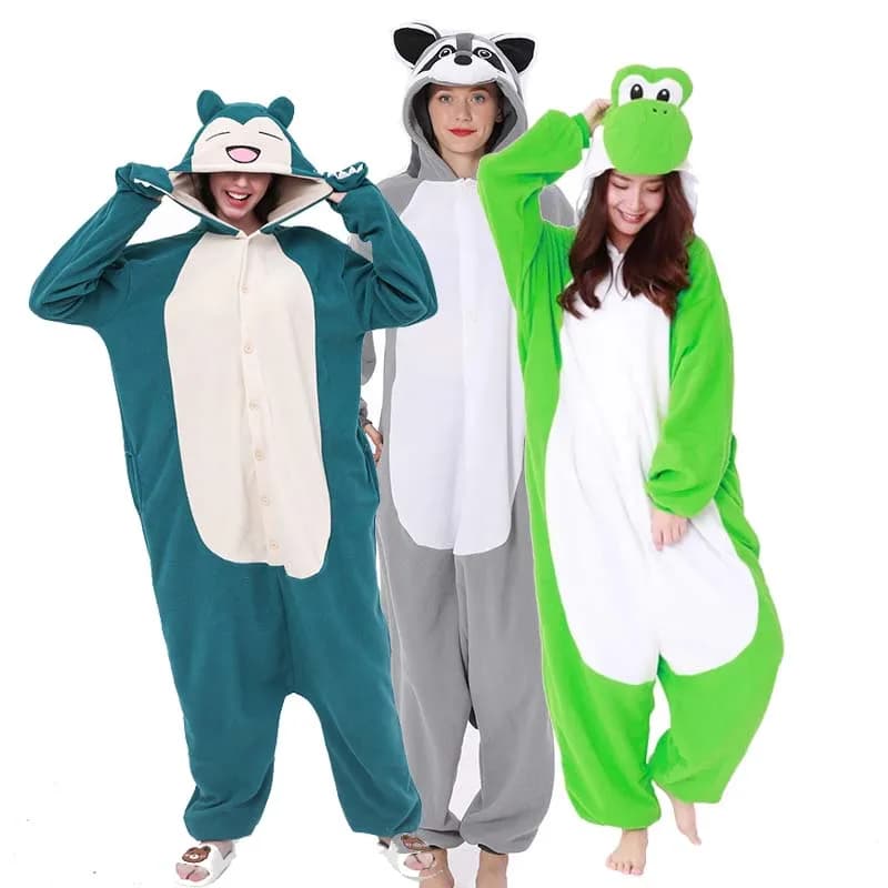 St. Patrick's Kostuum Vrouwen Pyjama Onesie Pasen Kigurumi Voor Volwassenen Bunny Cosplay Yoshi Full Body Pijamas Eendelige Nachtkleding
