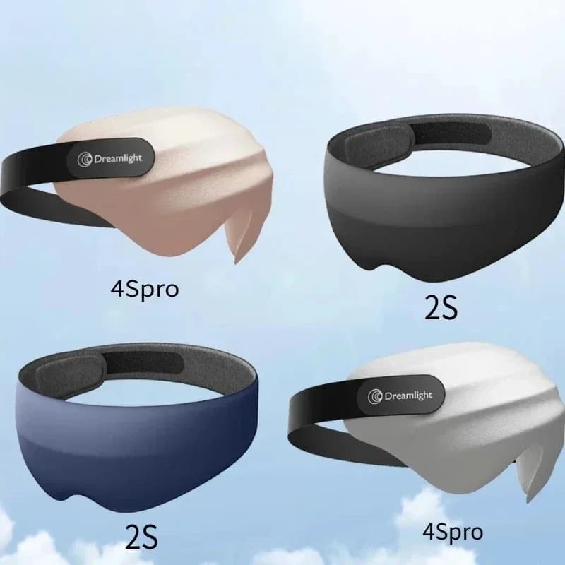 Nieuw Dreamlight 4S Pro Oogmasker Slaap 3D Stereoscopisch Slaapmiddel voor Mannen Vrouwen Volwassenen Verstelbaar Draagbaar Volledig Verduisterend