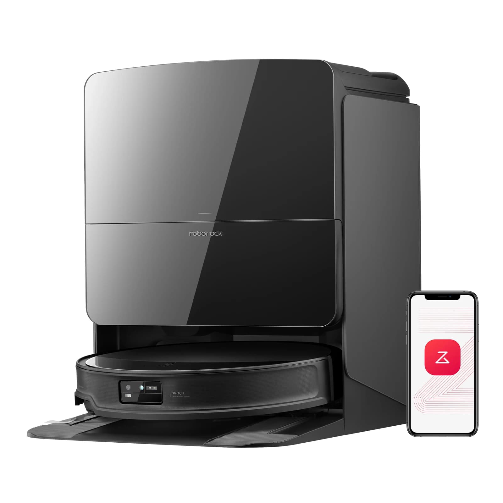 roborock Saros 10R stofzuigrobot met dweilfunctie, 7,98 cm ultradun lichaam, 4 cm extreme hindernis