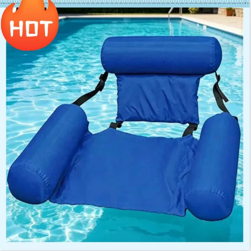 1PC Opvouwbare opblaasbare watermatras Zwembad Float Hangmat Lounge Stoel Strand Watersportaccessoire