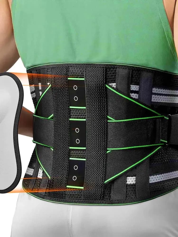 Rugbrace voor onderrugpijn voor mannen en vrouwen [medische kwaliteit] Rugsteunriem met 3D-pad en bionisch ondersteuningssysteem